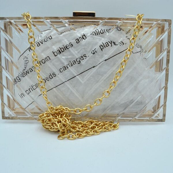 "Jade" Clear Acrylic Handbag