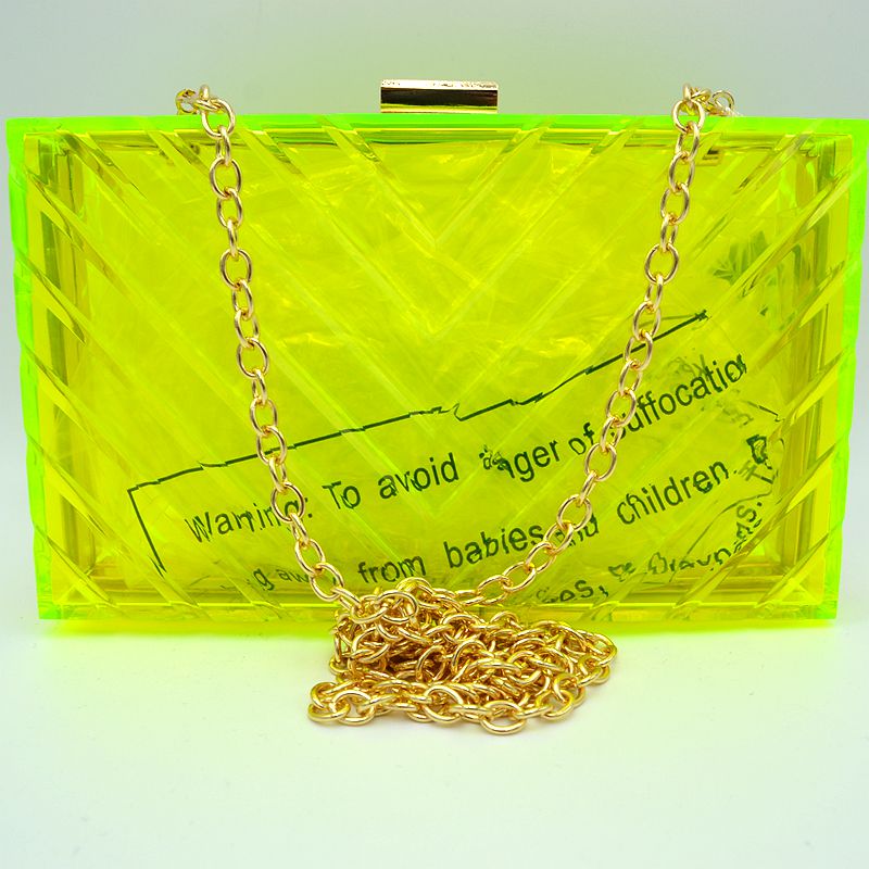 "Jade" Clear Acrylic Handbag