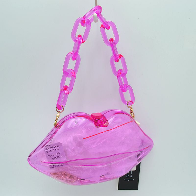 "Cherry" Acrylic Lips Handbag