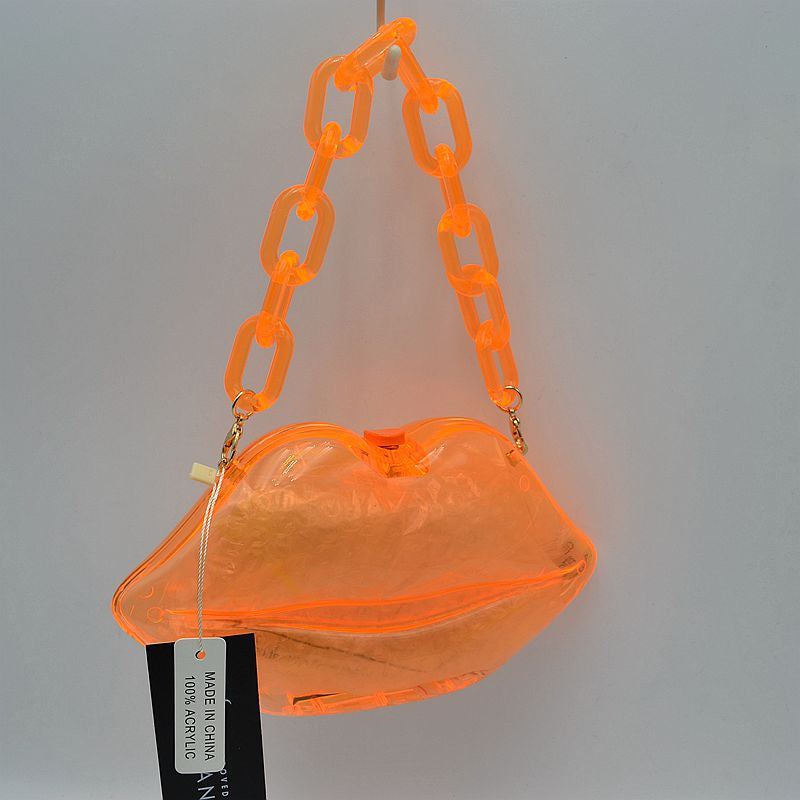 "Cherry" Acrylic Lips Handbag