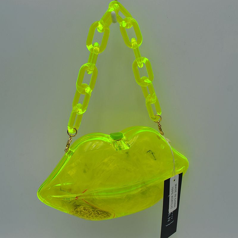 "Cherry" Acrylic Lips Handbag