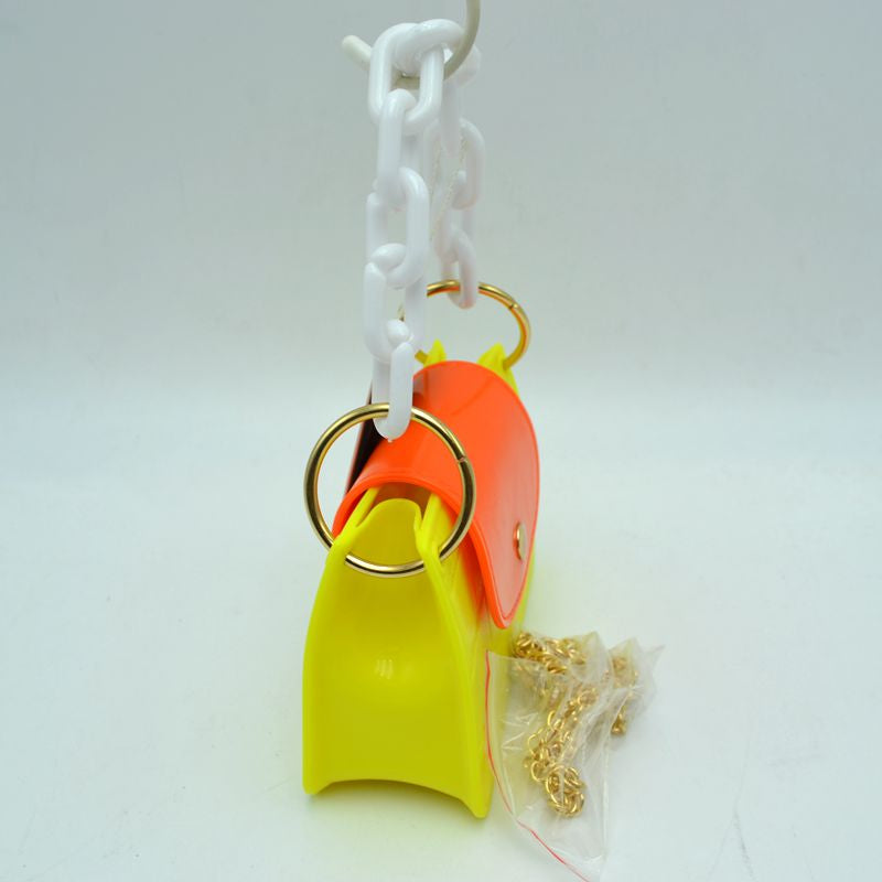 "Carly" Color Block Small Jelly Handbag