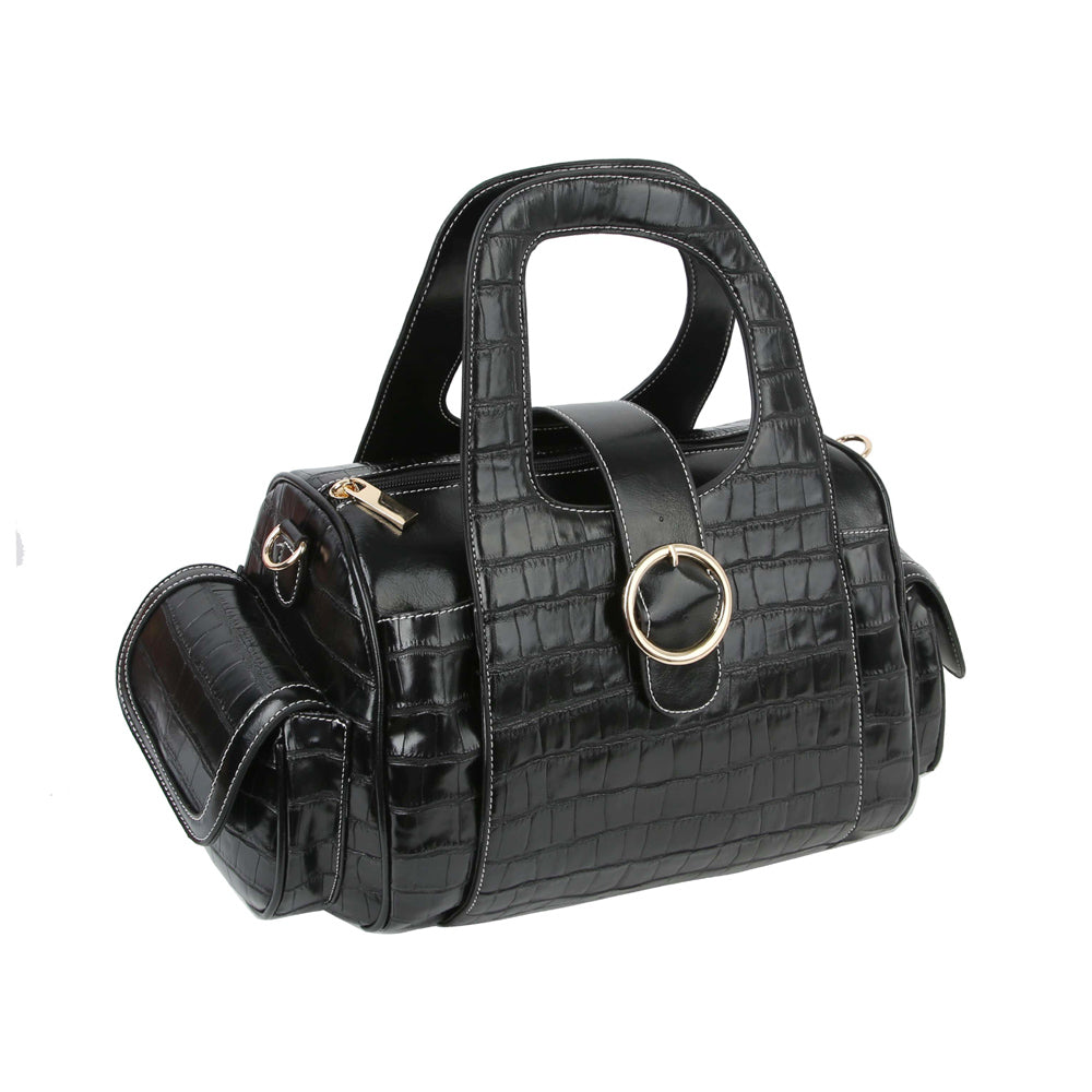 "Macy" Large Snakeskin Design Handbag