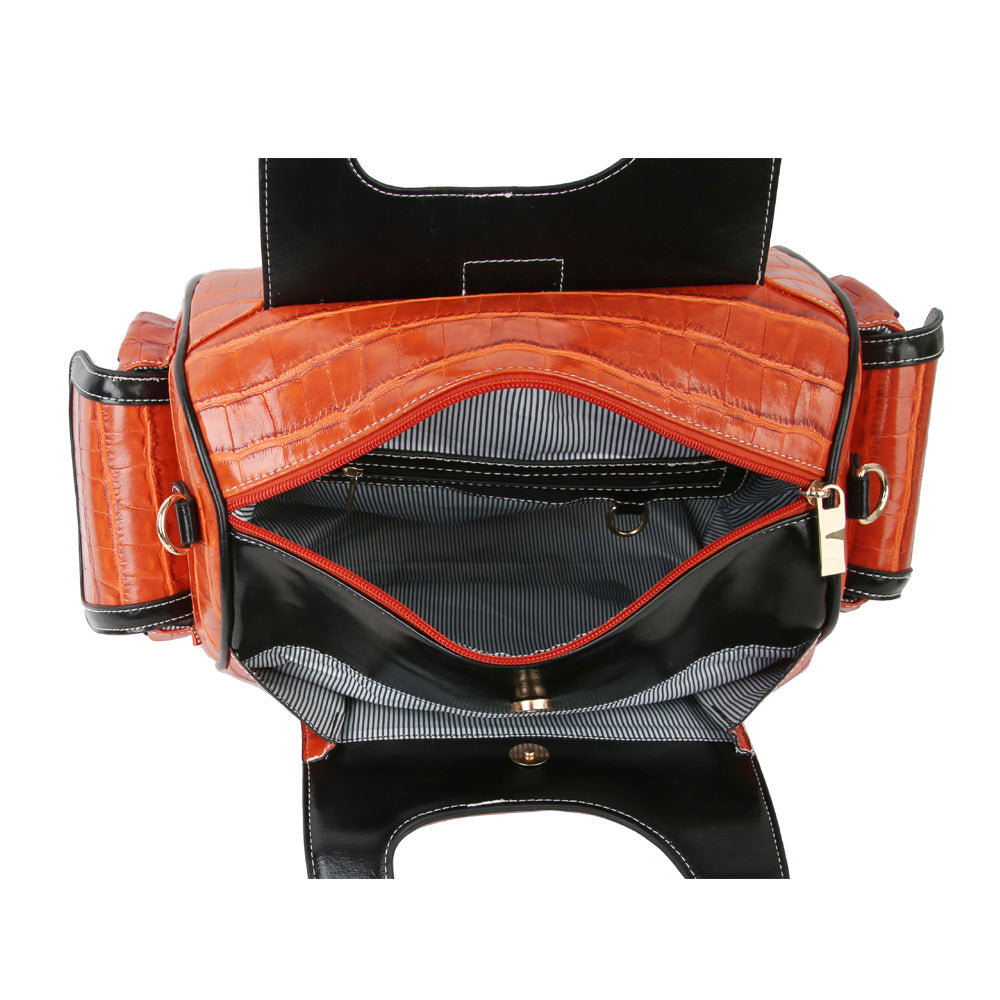 "Macy" Large Snakeskin Design Handbag