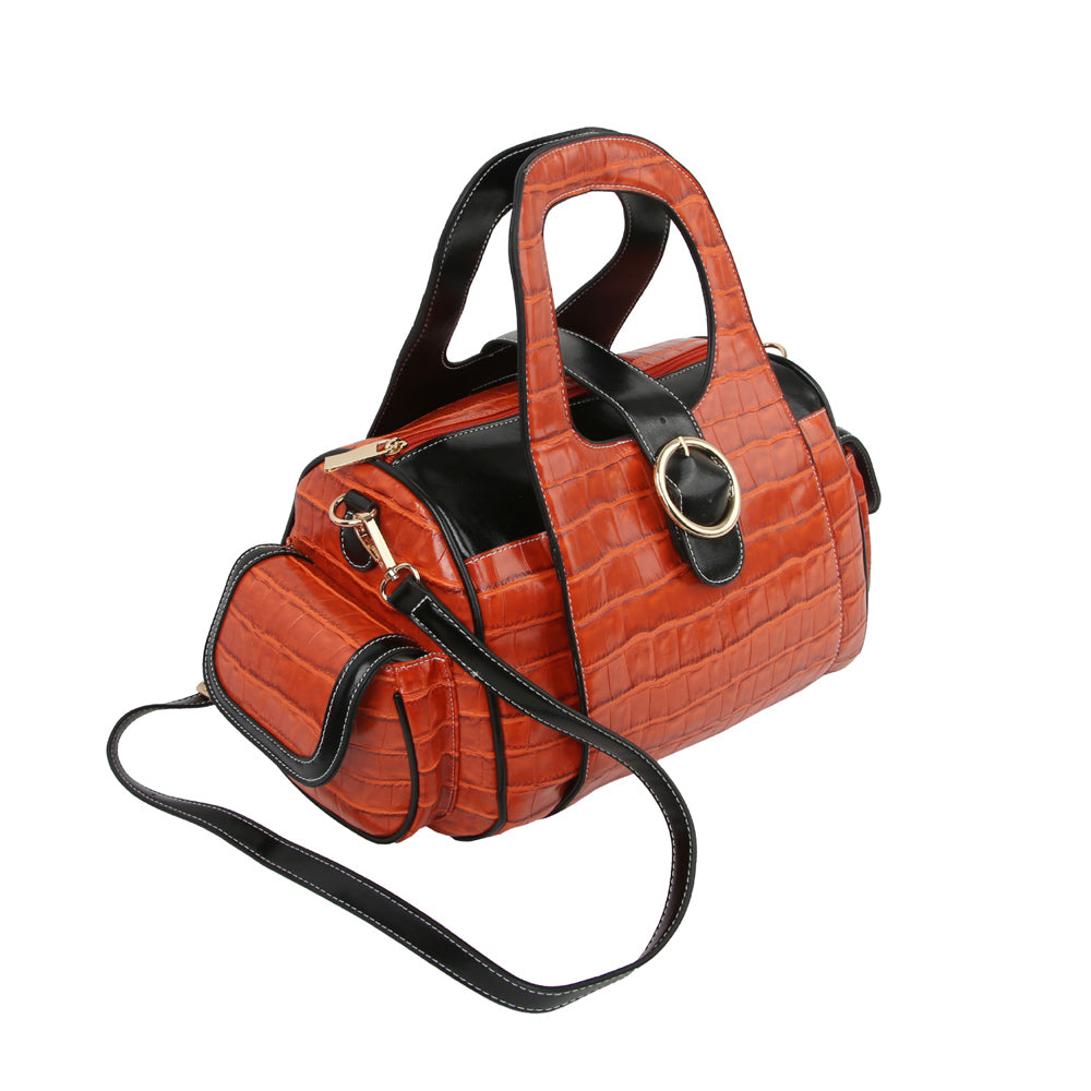 "Macy" Large Snakeskin Design Handbag