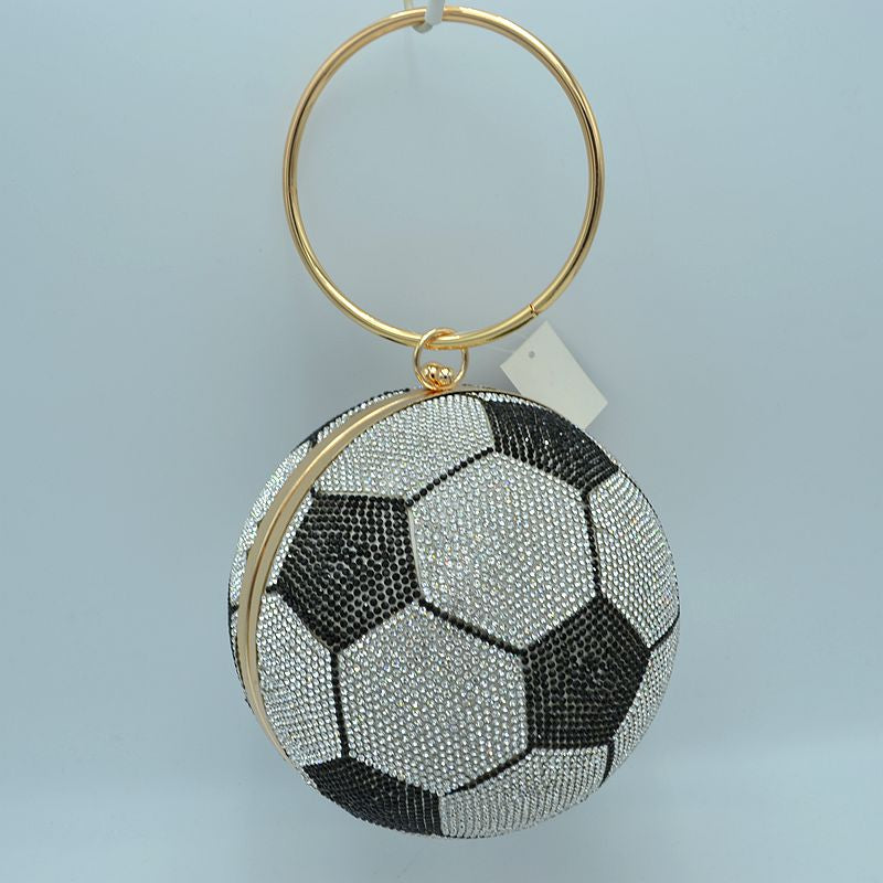 "Backhamm"Jeweled Soccer Ball Handbag