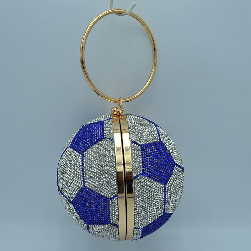 "Backhamm"Jeweled Soccer Ball Handbag
