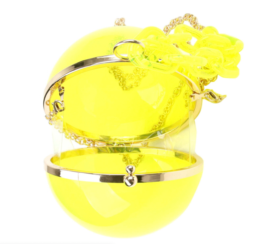 "Ari" Round Acrylic Clutch Bag