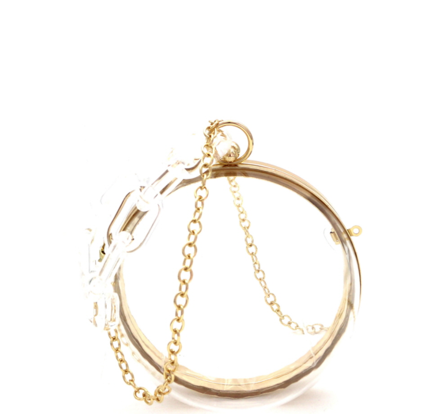 "Ari" Round Acrylic Clutch Bag