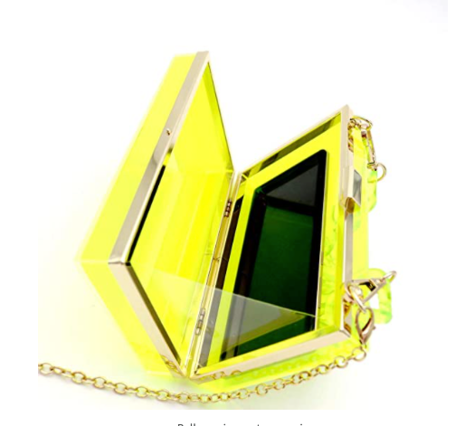 "Suki" Rectangle Acrylic Clutch Bag