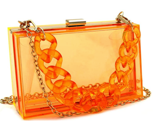 "Suki" Rectangle Acrylic Clutch Bag