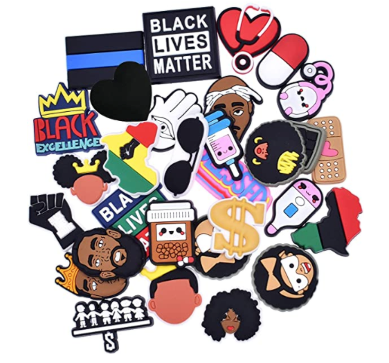 BLM Assorted Shoe Charms- 10 pieces