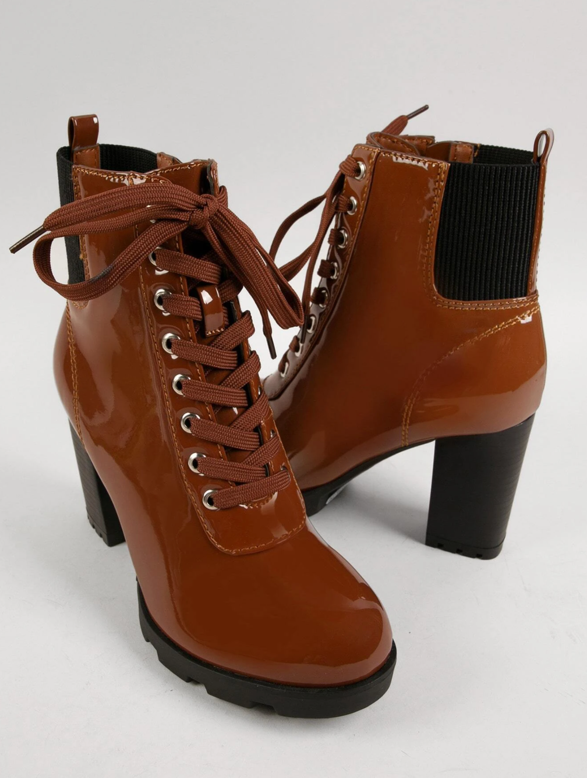 "Nicole" Cognac Booties