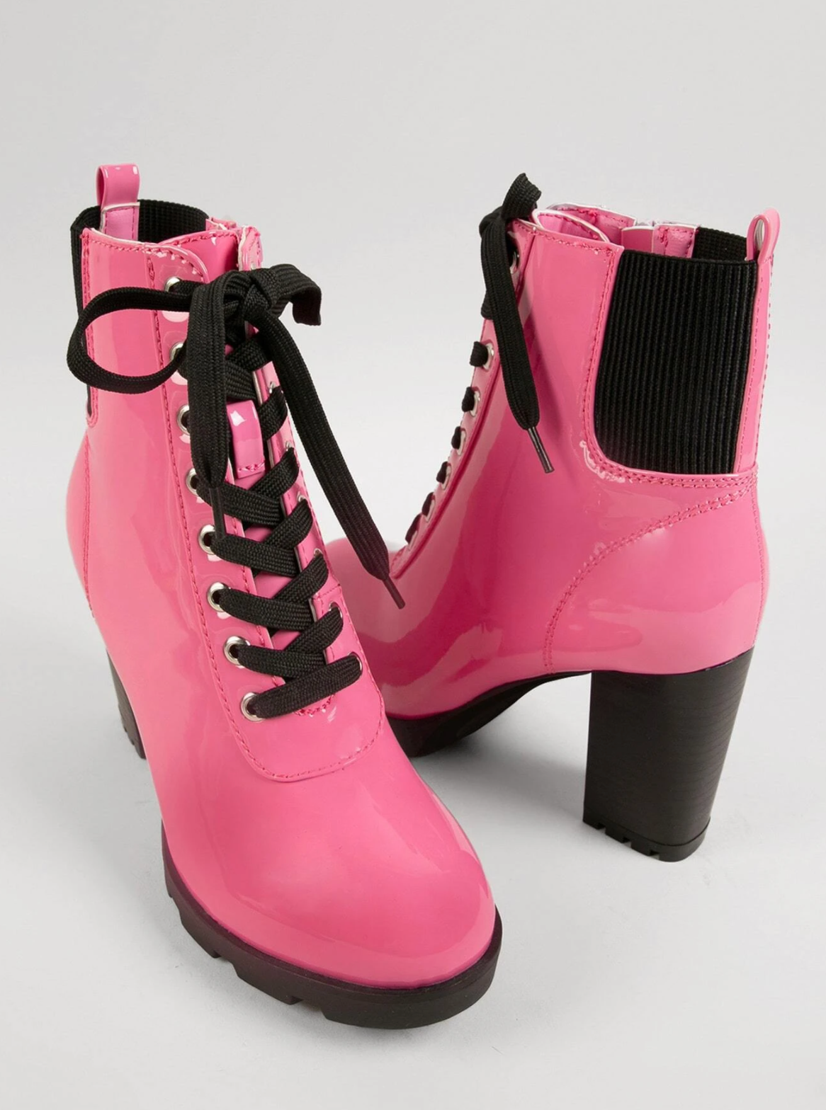 "Nicole" Hot Pink Booties