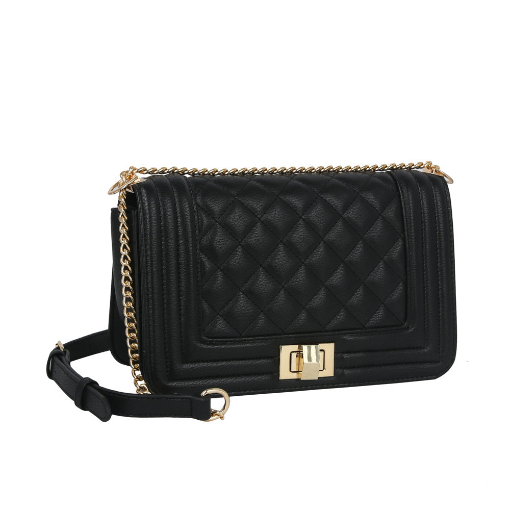 "Abbie" Quilted Shoulder Handbag