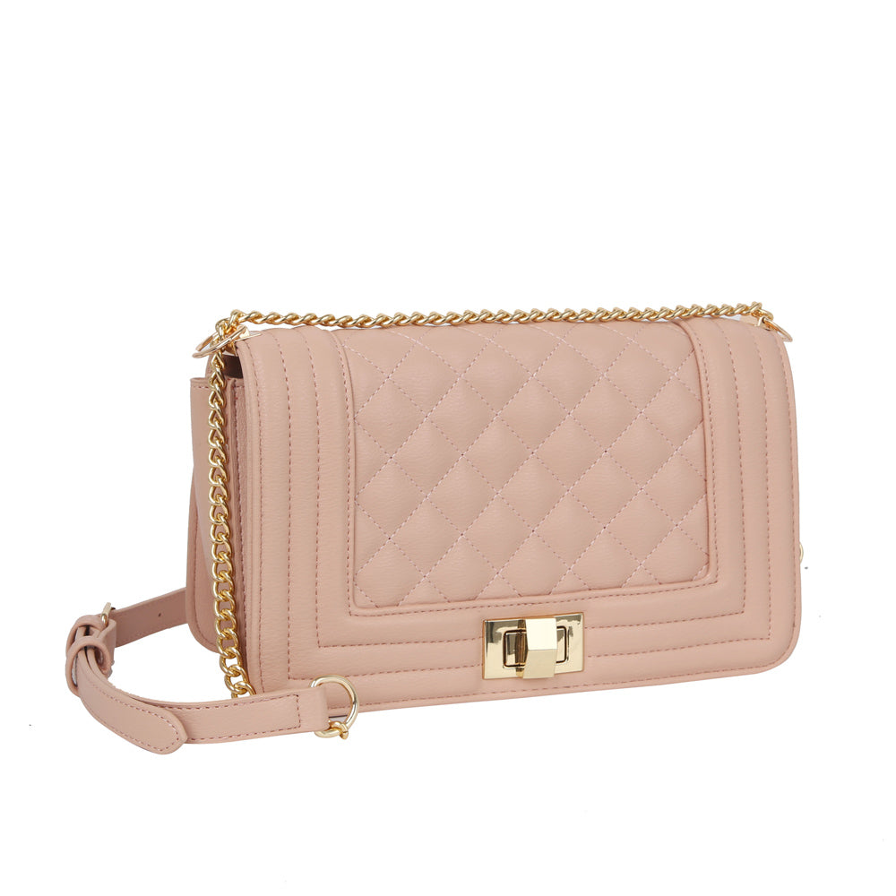 "Abbie" Quilted Shoulder Handbag