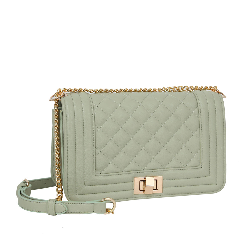 "Abbie" Quilted Shoulder Handbag
