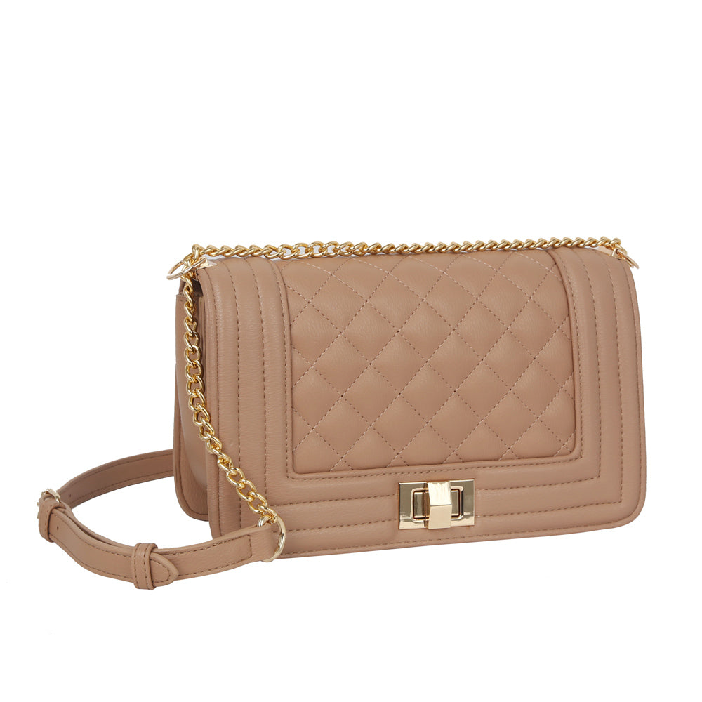 "Abbie" Quilted Shoulder Handbag