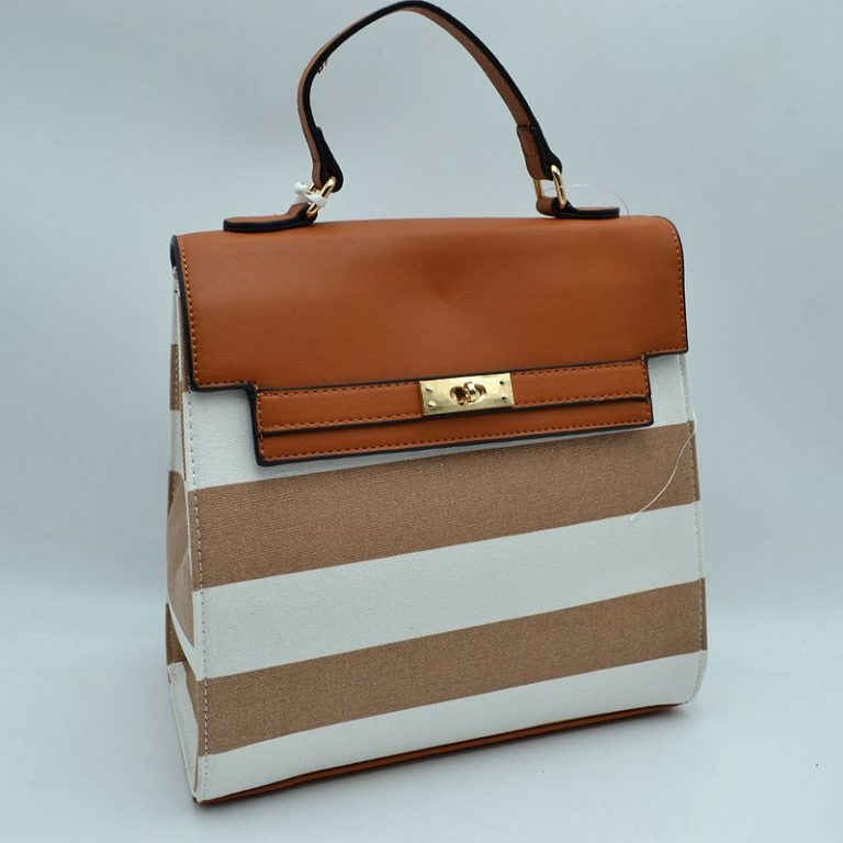 "Cali" Striped Fabric Backpacks