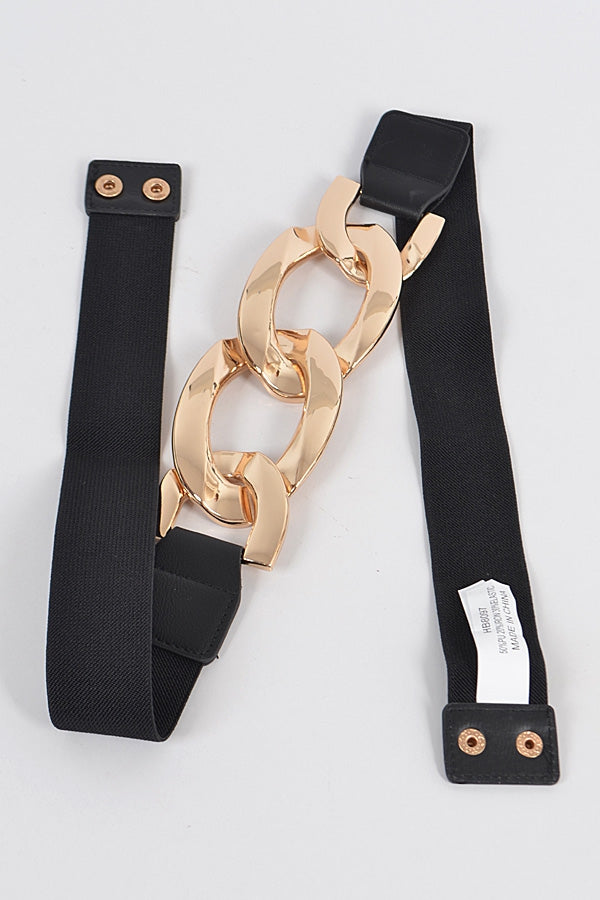 Plus Gold Chain Link Belt