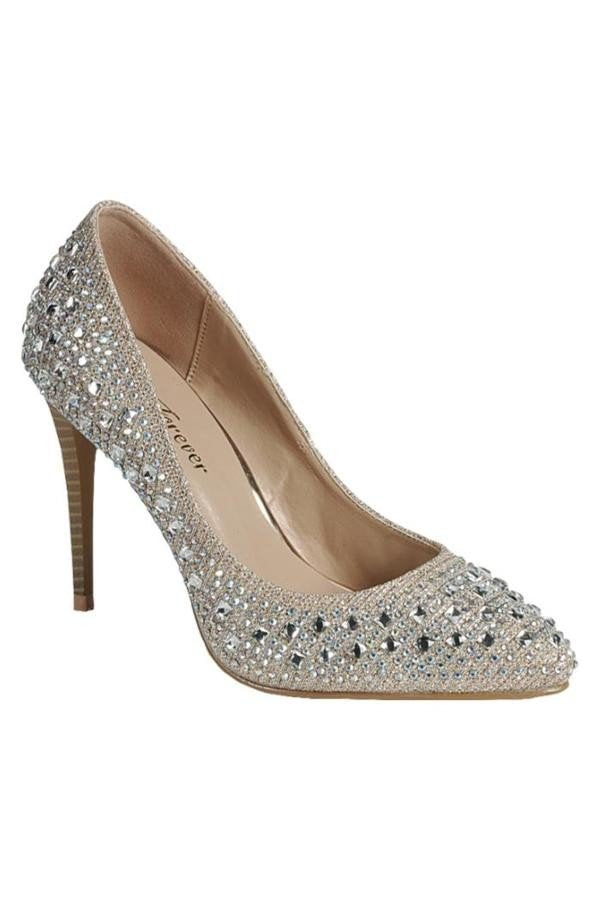 "Scarlett” Gold Heels