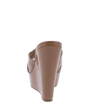 "Piper" Honey Platform Wedge