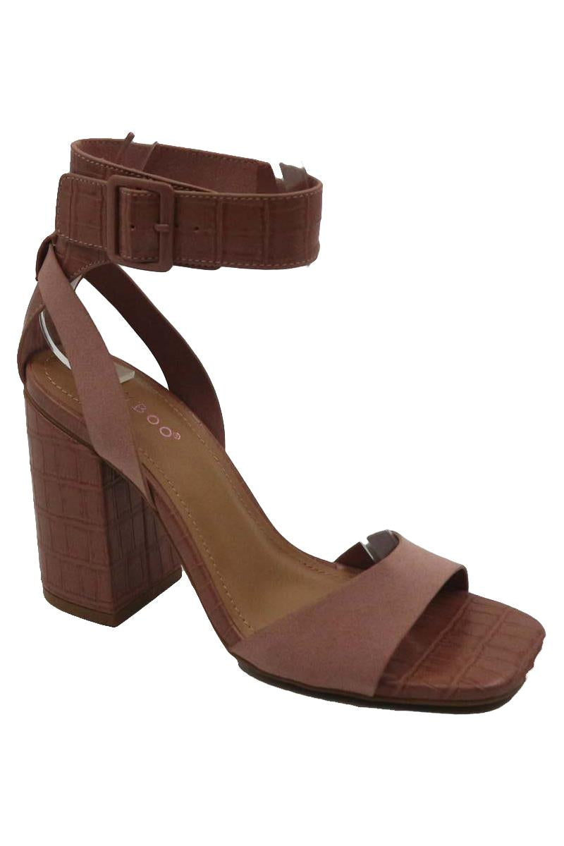 "Kenzie" Pink Block Heels