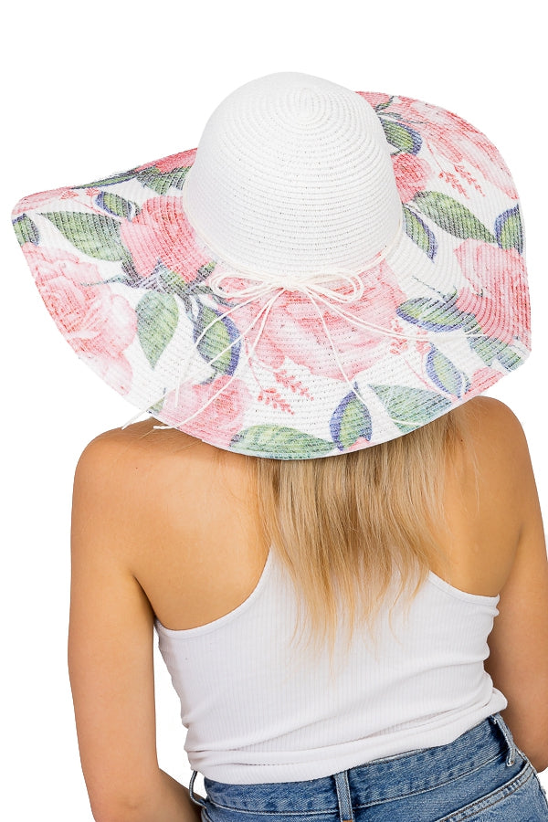 "Flower Power" Straw Hat