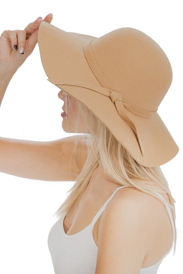 "Farrah" Felt Floppy Hat