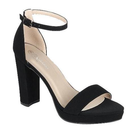 "Rory" Black Platform Heels