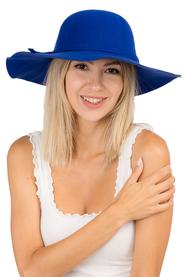 "Farrah" Felt Floppy Hat