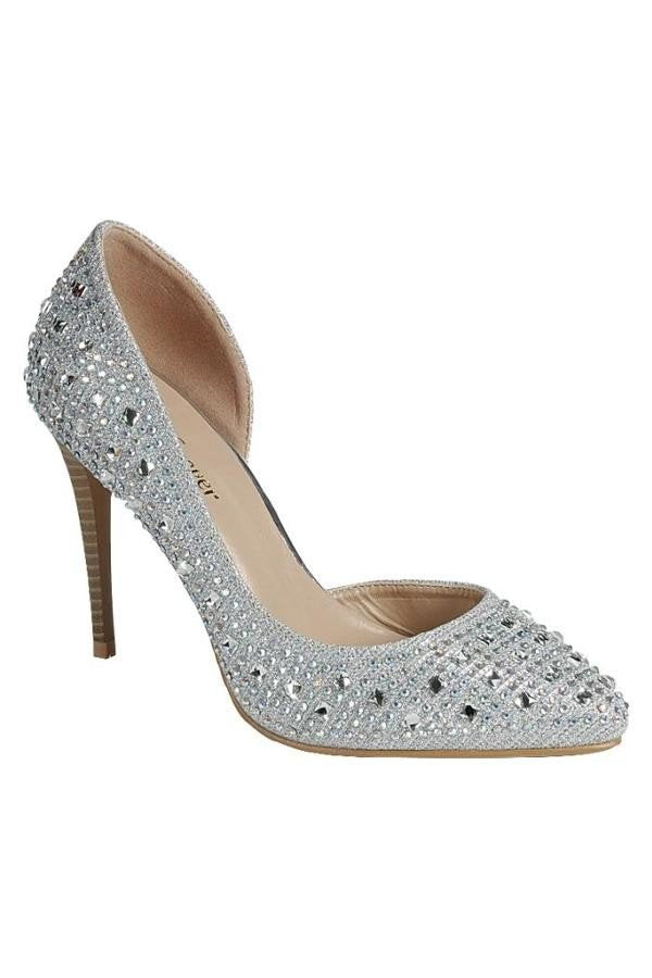 "Maria" Silver Pumps