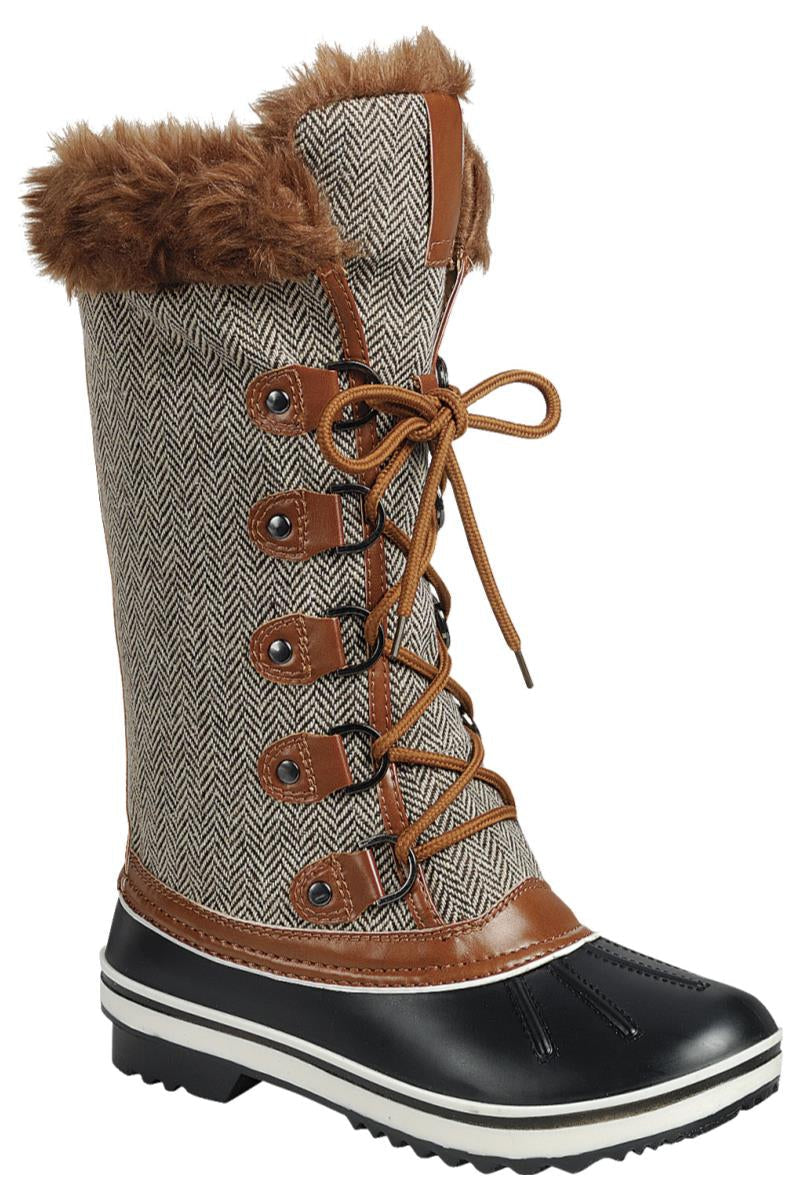 "Uma" Camel Duck Boots