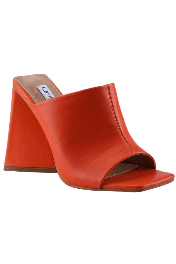 "Olivia" Orange Mules
