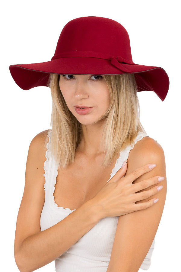"Farrah" Felt Floppy Hat