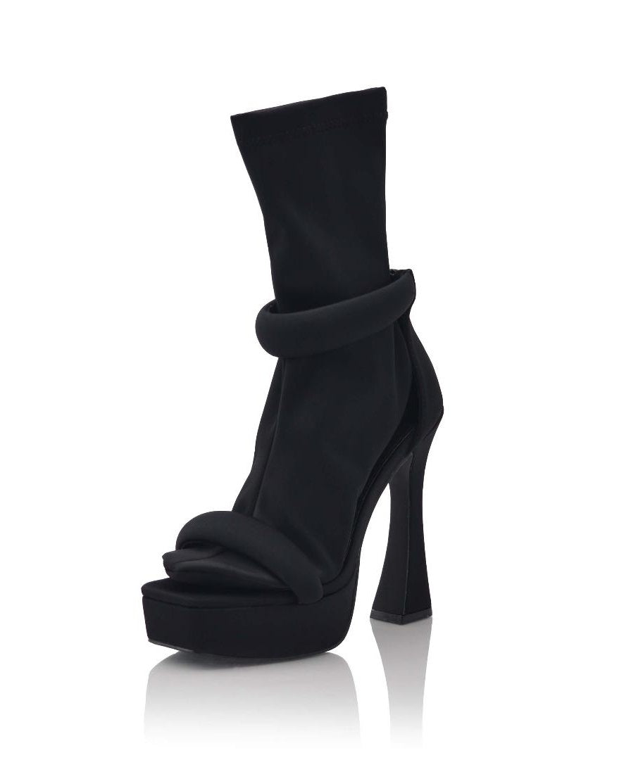 "Ulla" Socks Platform Heels