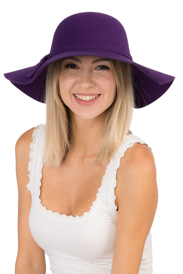 "Farrah" Felt Floppy Hat