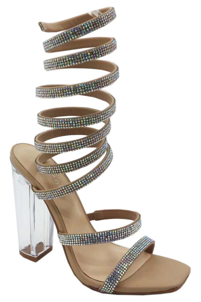 "Hazel" Nude Block Heels