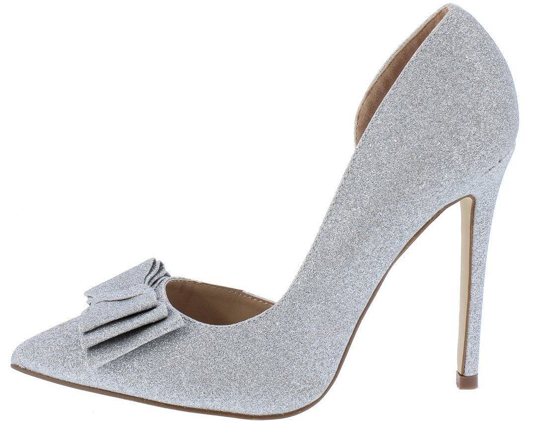 "Diana" Glitter pointed toe Stiletto Heel