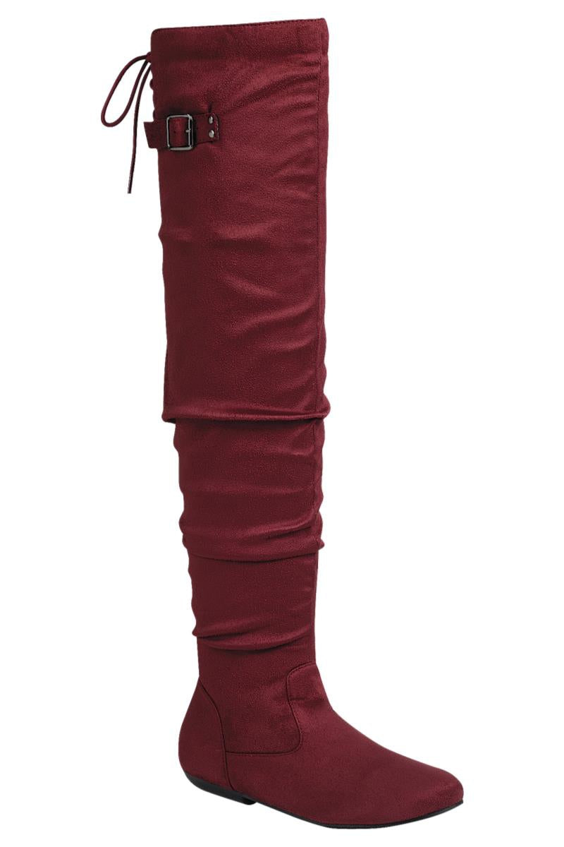 "Wendy" Burgundy Boots