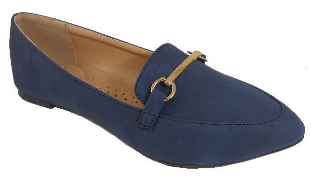 "Tyra" Blue Flats