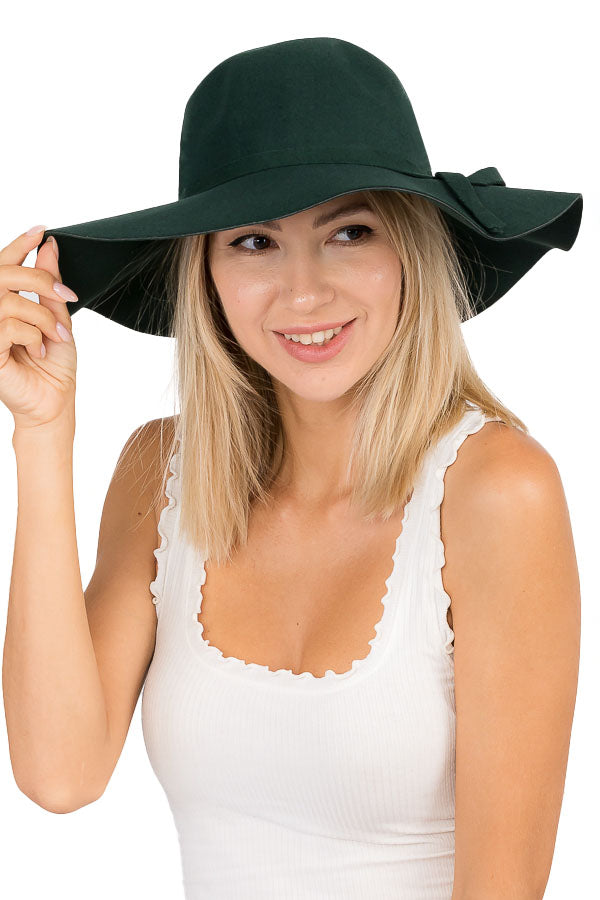 "Farrah" Felt Floppy Hat