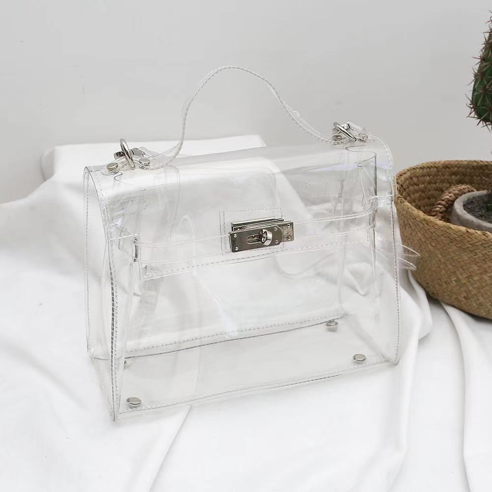 "Ashley" Medium Clear Handbag