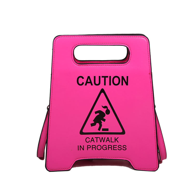 "Caution" Design Handbag
