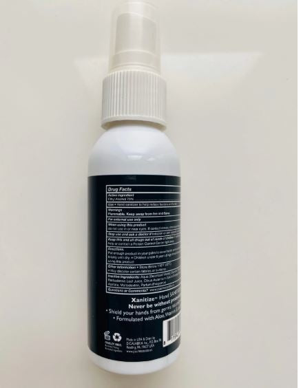 Spray Hand Sanitizer, Made in USA, 50ML 1.7oz X Factor Kills 99.9% Bacteria