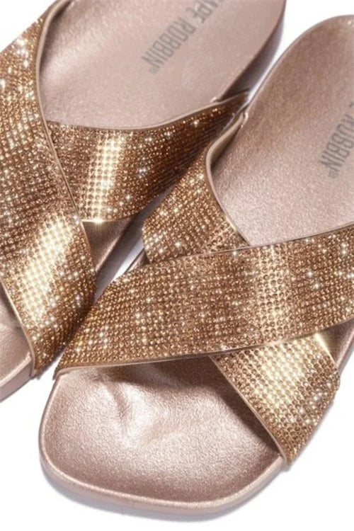 "Kayla" Rose Gold Sandals