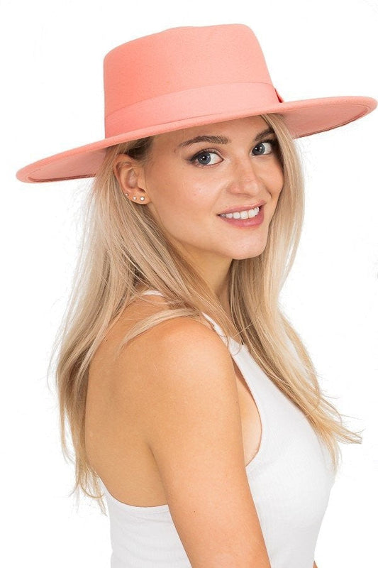 "Ella" Felt Crown Hat