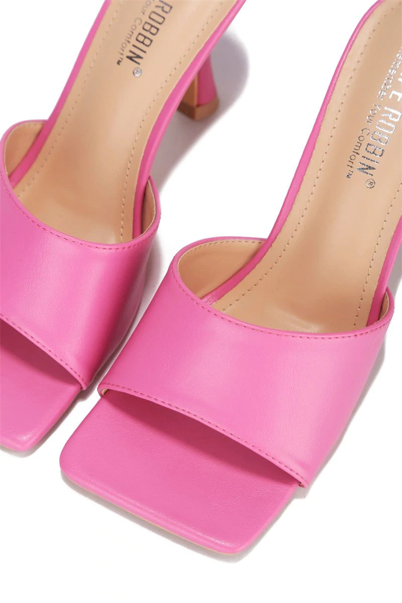 "Raya" Pink Low Heels