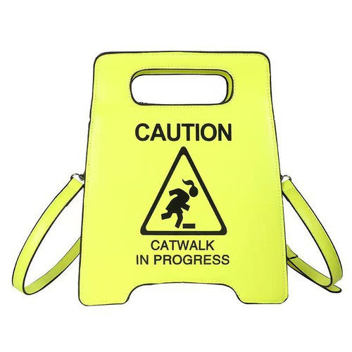 "Caution" Design Handbag