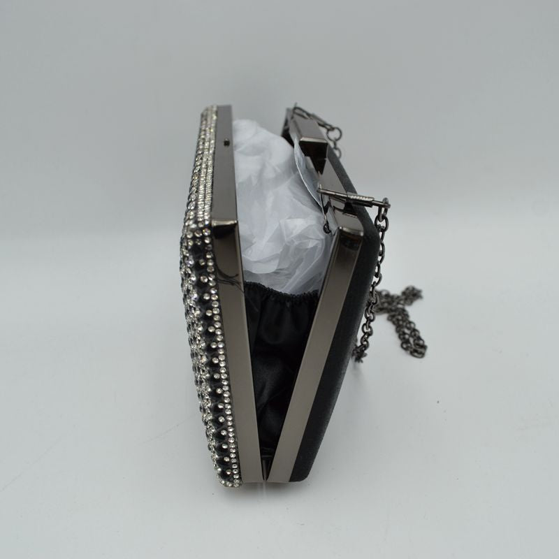 "Beth" Rectangular Jeweled Clutch